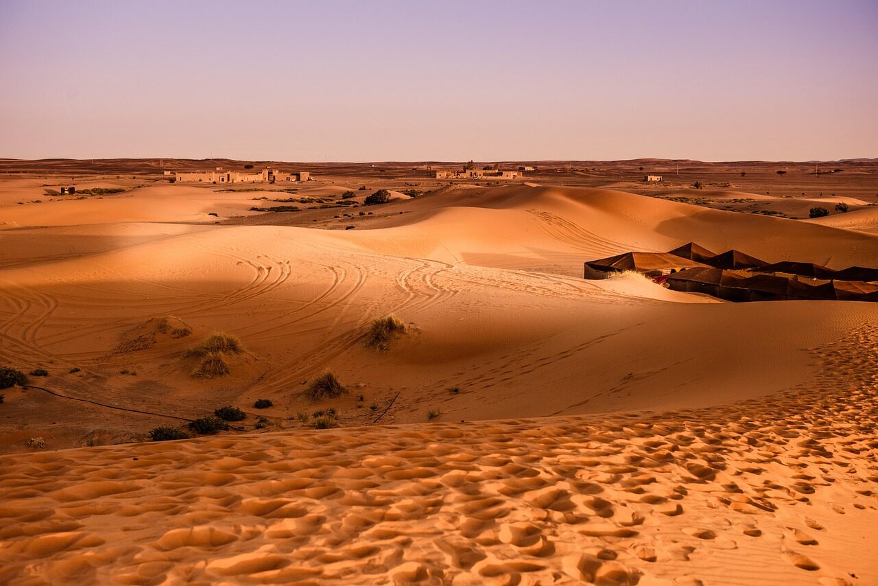 desert, morocco, sand dune, nature, dry, landscape